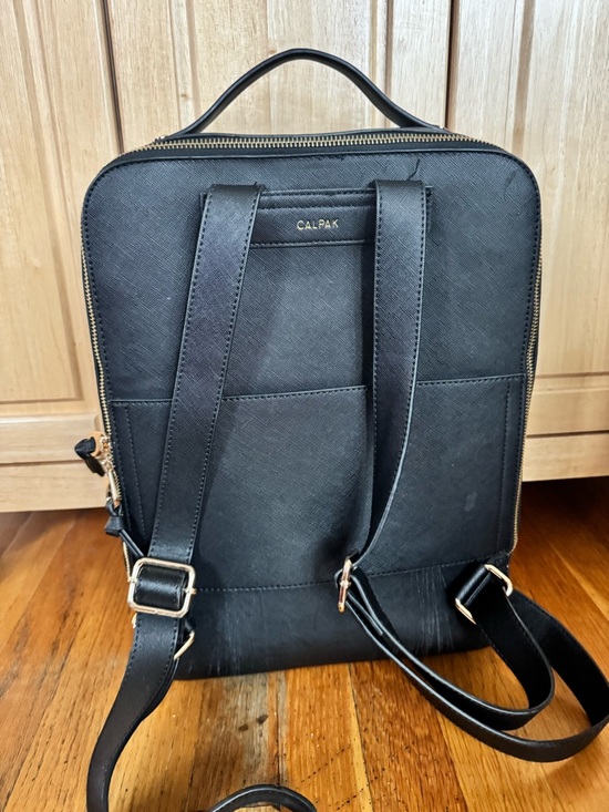 black leather sporty backpack BACKPACK PRO 35L